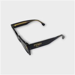 Fendi FE40101I 01A Women's Black Square Frame Sunglasses w/ Pouch